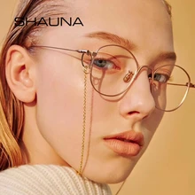 Винтажные очки shauna, классические, для женщин и мужчин, металлическая оправа, круглые солнцезащитные очки, Ретро стиль, модные очки, оправа для очков