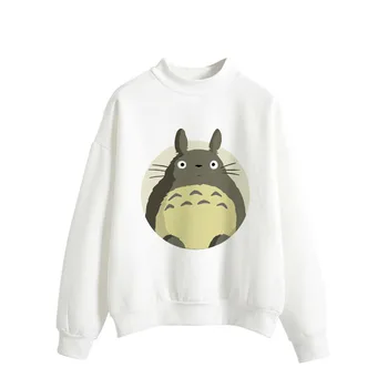 

Women Hoodies KPOP New Autumn Winter Sweatshirts Japan Cartoon Kawaii Totoro Printing Loose Moletom Feminino Harajuku Pullover