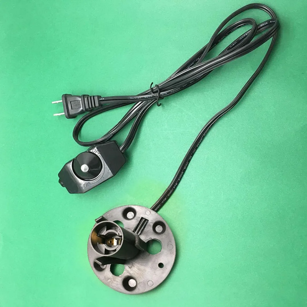 Mayitr Salt Lamp Power Cord Electric Power Dimmer Cable Cord 50W 110V Salt Lamp Power Cables E12 Socket US Plug