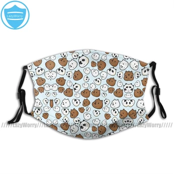 

Bear Mouth Face Mask Bears Facial Mask Funny Kawai with 2 Filters for Adult