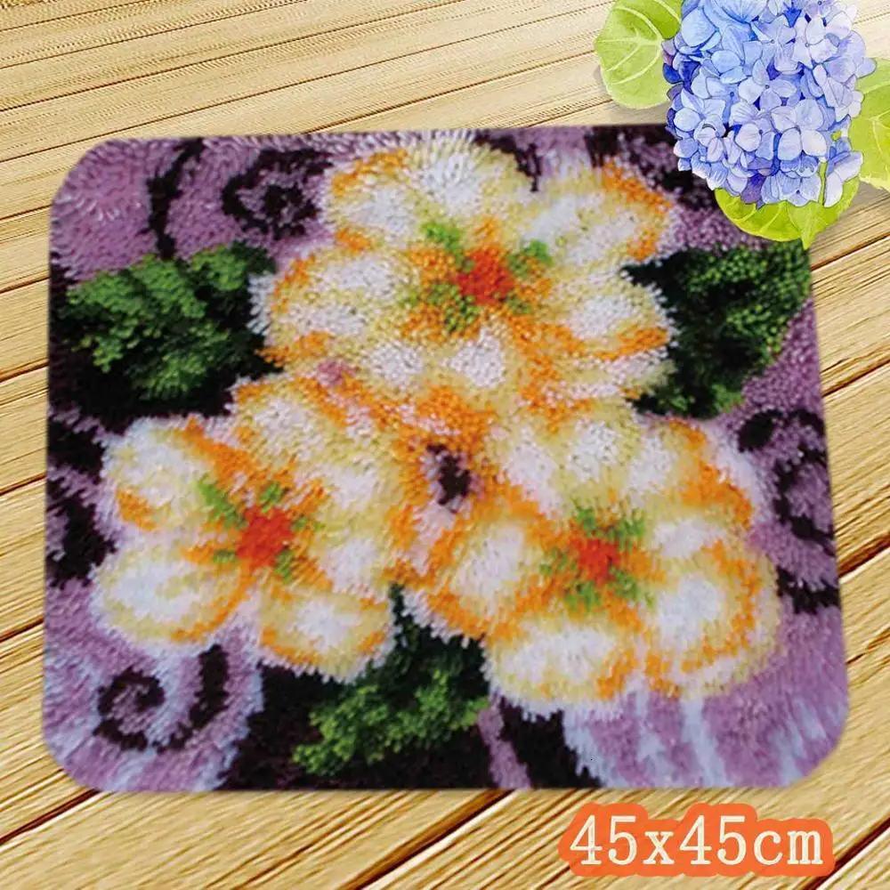 Черный Knooppakket Klink Haak Kleed Bloemen Сделай Сам комплект Almofadas рукоделие коврик Cuscini Divano Forme Cat защелка Крюк Подушка - Цвет: Черный