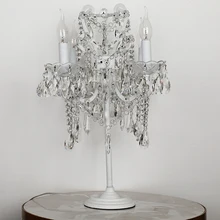 Американский простой прозрачный стеклянный стержень Железный настольная лампа Золотая Бронза Хрустальная стеклянная трубка арт прикроватная настольная лампа арт-деко