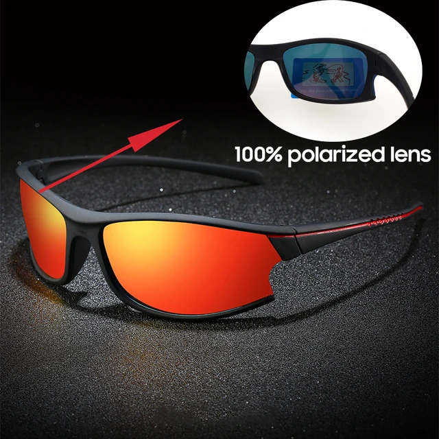 VIVIBEE Mirror Red Polarized Sports Sunglasses Men Goggles 2023 UV400  Climbing Women Outdoor Elasticity Sun Glasses - AliExpress