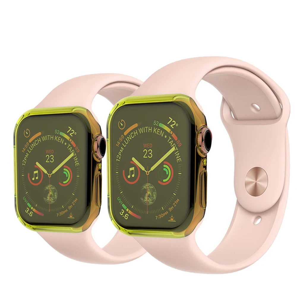 Новое поступление для наручных часов Apple Watch Series 4 360 ° Full Защитный чехол Крышка Экран пленка 40/44 мм противоударный чехол с защитой от царапин