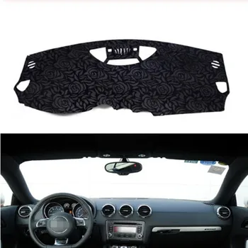 

Rose Pattern Non-slip Dashmat Dash Mat Dashboard Cover Pad Cover Carpet Car Sticker for A-UDI TT TTS 2008 2009-2014 Car Styling