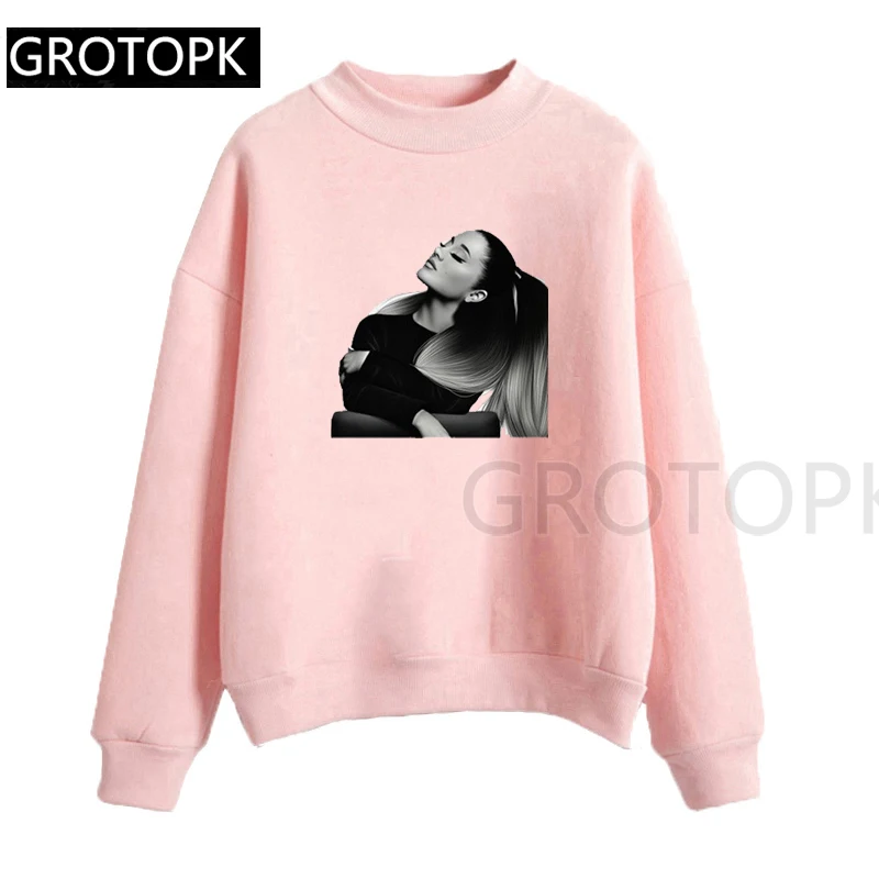 Новые женские толстовки с капюшоном Ariana Grande Vogue с принтом в стиле Харадзюку С Капюшоном, уличная одежда