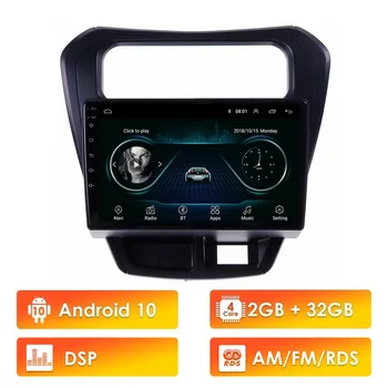 

2 din Android 10 RDS DSP Car FM Radio Stereo WIFI GPS Navigation Multimedia Player For Suzuki Alto-800 2014