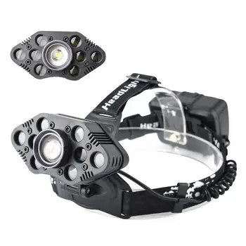 

Rechargeable LED Headlamp 4 Modes Waterproof With Adjustable Headband