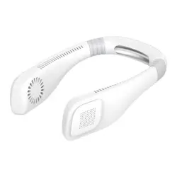 Hands Free Wearable Neck Adjustable Personal Cooling Fan Leafless Headphone Fan Hanging Neck Sport Cooling Fan