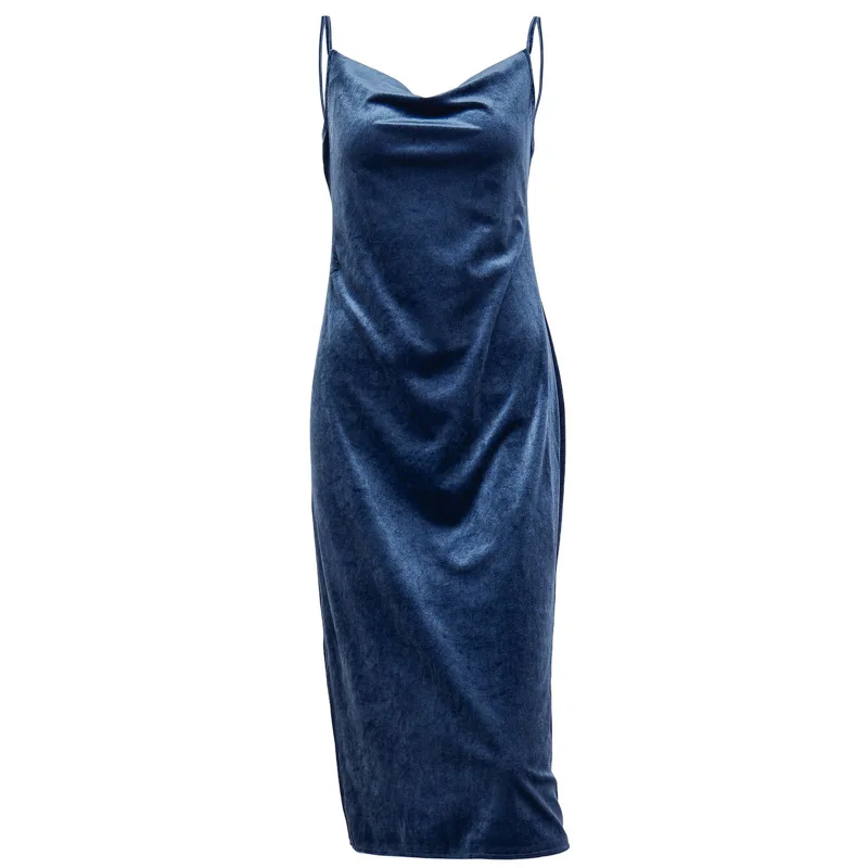 Сексуальное женское платье с глубоким v-образным вырезом без рукавов, однотонное бархатное платье, Клубная одежда, повседневная обтягивающая ночная рубашка, платье