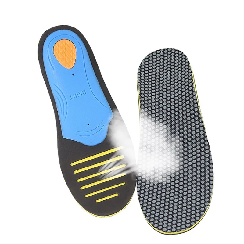 1 Pair Arch Support Insoles Elastic Breathable Shock Absorbent Plantar Orthotics Inserts Flat Feet Comfortable Orthotic insoles