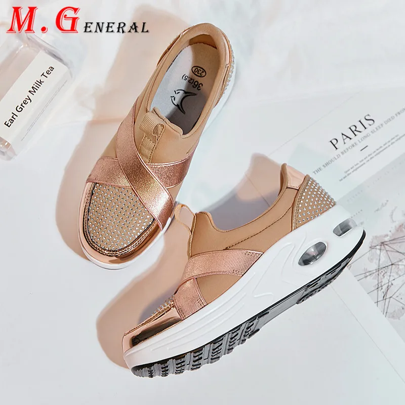 gold glitter trainers