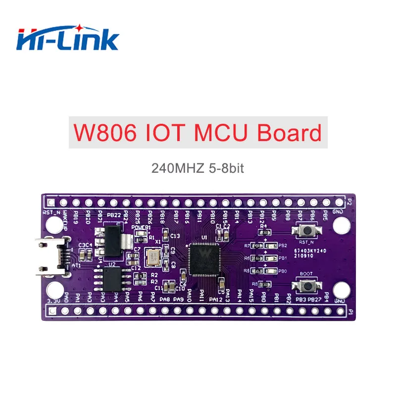 Hi-Link new W806 kit MCU chip Microcontroller built-in UART GPIOC CDK Development Environment Low Power IOT board