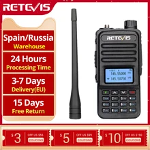 Retevis rt85 analógico walkie talkie uv banda dupla 5w handheld rádio em dois sentidos com teclado de tela vox rádio fm transceptor portátil