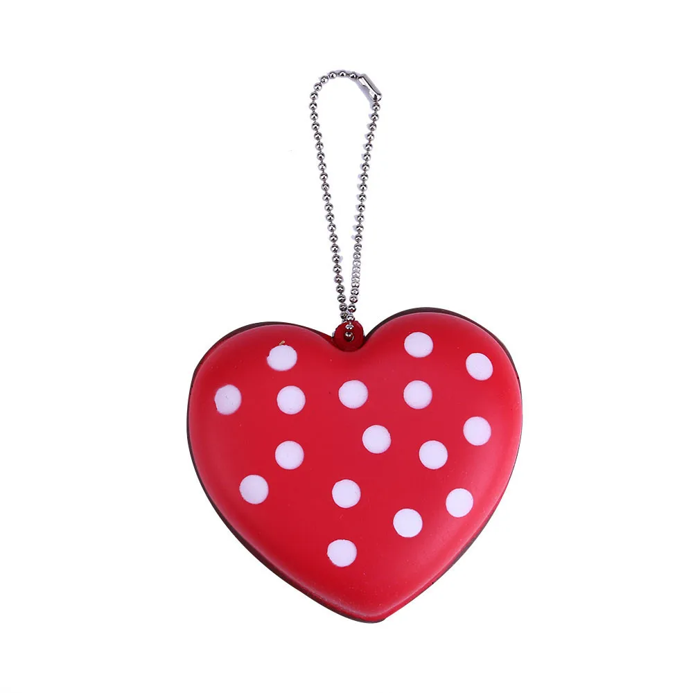 Lovely Heart Shape Slow Rising Fun Key Ring family friendship keychain Birthday Gift Soft Girly Heart pendant #A