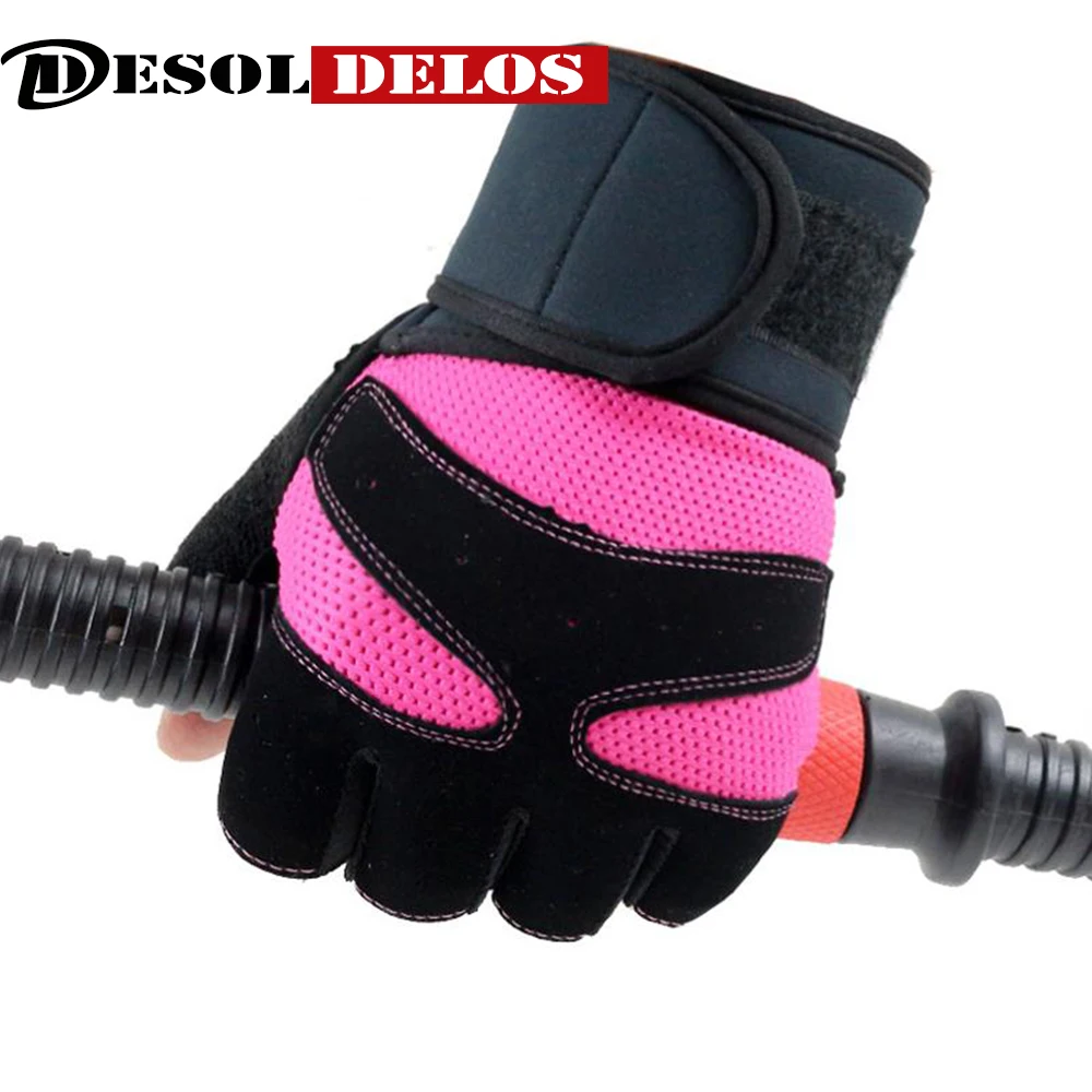 

DesolDelos Women Fingerless Gloves Female Breathable Mesh Guantes Tactical Gloves Mittens Sport Fitness Luvas 5 colors M/L