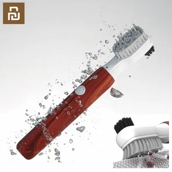 

Youpin PULIN Sonic Vibration Electric Shoes Brush IPX7 Waterproof USB Rechargeable Shoes Double Bristles Wood Cleaning Brush