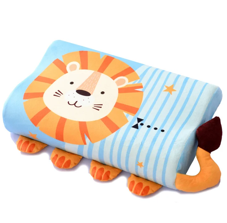 Kids Memory Foam Pillow Neck Pillow Fiber Slow Rebound Soft Baby Pillow Cartoon Printing Children Pillows Children's Bedding 2