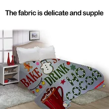 Рождественское тематическое фланелевое одеяло Забавный дизайн праздничный подарок 150x80 см/150x150 см TB распродажа