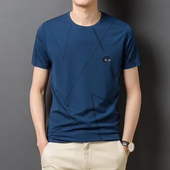 

Short-sleeved men's t-shirt casual breathable half-sleeved top 8371
