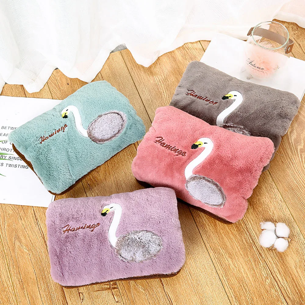 Saim Heating Warm Water Bag Cartoon Cute Plush Hot Water Bottle Charging Explosion-proof Charging Hot Water Bag Heat Jug JJ50681