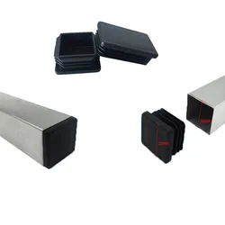 Bouchons de protection de pieds de chaise carrés en plastique, couvre pieds de Table antidérapant, anti poussière, patins de protection de sol, pieds de nivellement de meubles 