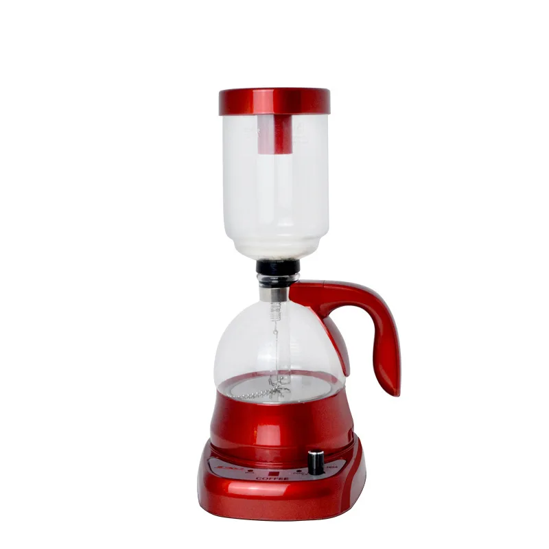 Electric Japanese Style Siphon coffee maker 3 cups vacuum Coffee machine Brewer Drip Tea Glass Pot filter EU US plug | Бытовая техника