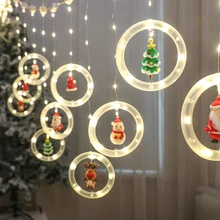 LED Holiday Light Decoration Lamp Decor Garland New Year Decor String Fairy Lights For Christmas Santa Decoration Accessories