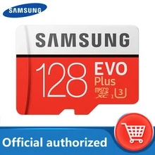 Samsung micro cartão sd 128 gb cartão de memória evo plus 128 gb class10 tf cartão c10 microsd UHS-I u3 frete grátis