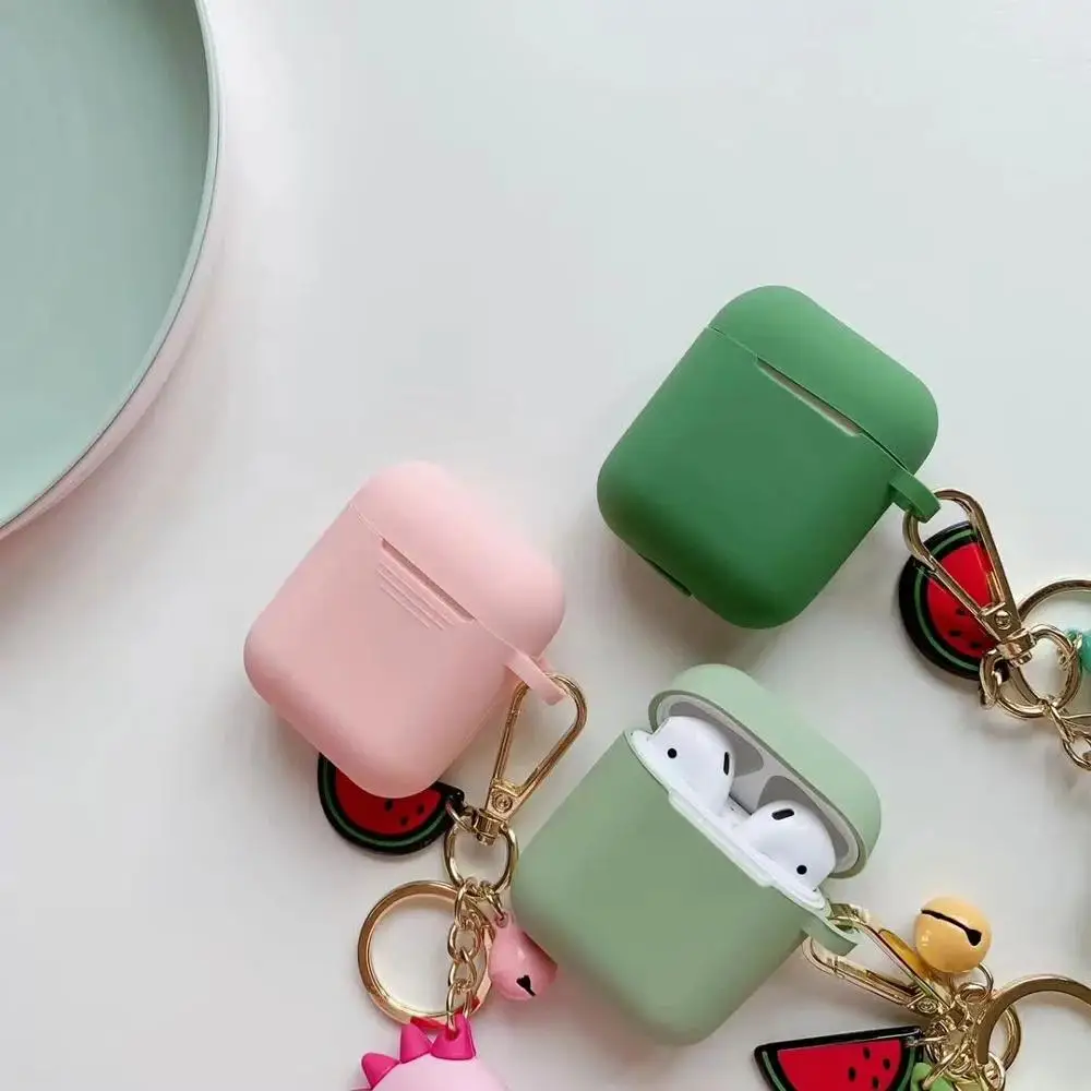 Динозавр украшения брелок чехол для Apple гарнитура для airpods Чехлы мягкие силиконовые Bluetooth наушники сумка Air Pods ремешок