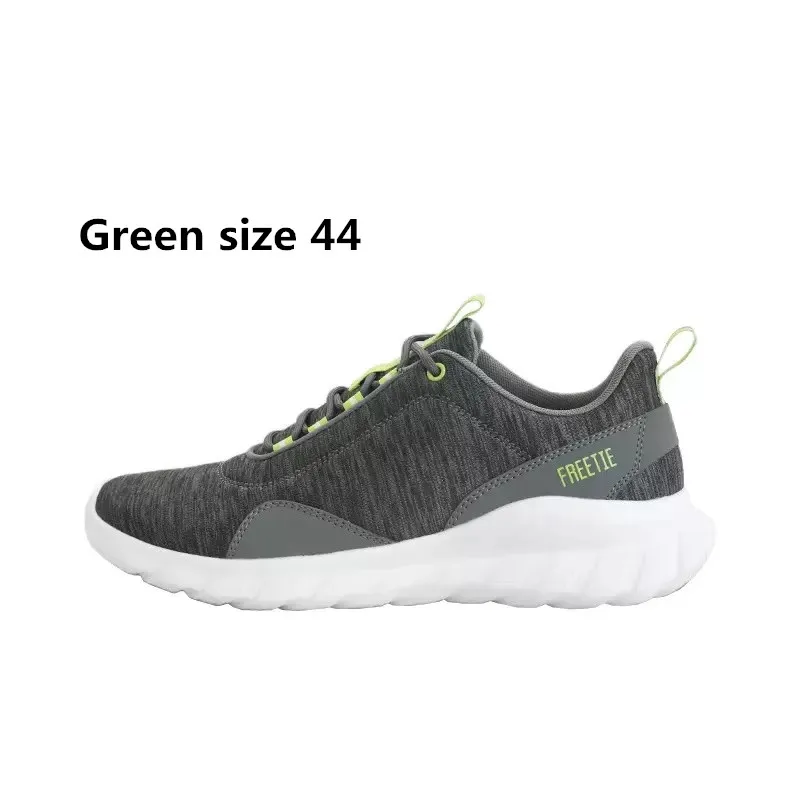 Xiaomi FREETIE 39-44 размера плюс мужская спортивная обувь, светильник, Дышащие Трикотажные Городские кроссовки для бега, для спорта на открытом воздухе - Цвет: Green 44