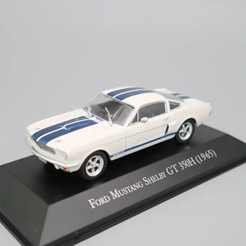 IXO Altaya 1:43 Scale Ford Mustang Shelby GT 350H 1965 Cars Diecast Alloy Boys for Toys Models Limited Edition Collection White 1