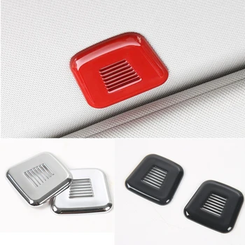 

10 Pairs ABS Car Interior Microphone Protective Cover Frame Sticker Car Loudspeaker Trim Stickers for JEEP Compass 2017~2019