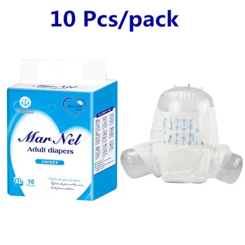 

10Pcs/Pack Disposable Unisex Adult Diapers Breathable Super Absorbent Leak Protection Incontinence Patients Antibacterial