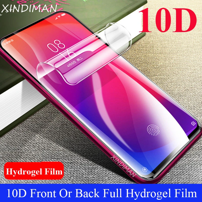 

XINDIMAN 10D Full hydrogel Film for xiaomi Redmi K20 Scratch Proof soft screen protector for xiaomi Redmi K20proFront+Back Film