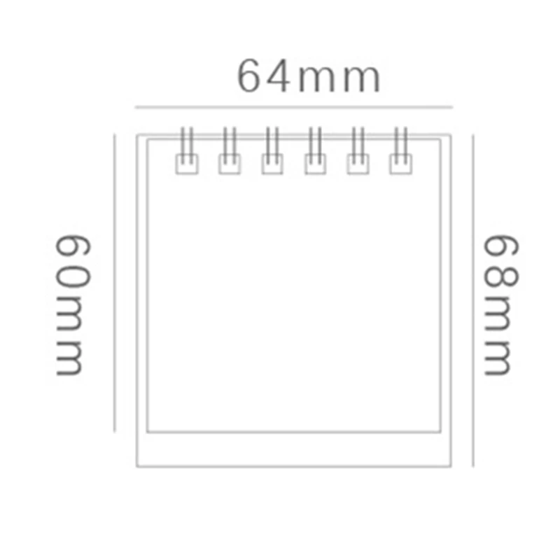 Год мини настольный календарь креативный простой стол блокнот на кольце крафт-бумага календарь ежедневный график годовой Органайзер дня