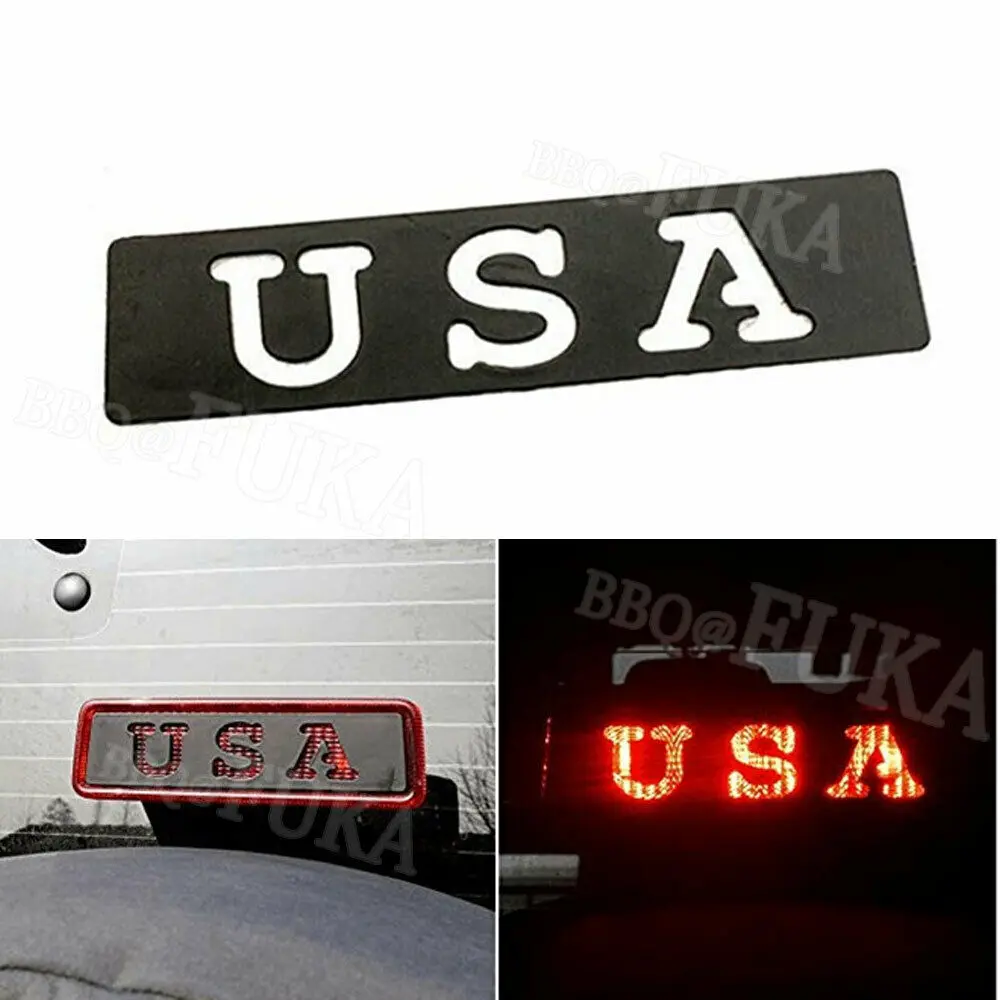 Черный США задний третий тормозной светильник для 2007- Jeep Wrangler JK JKU