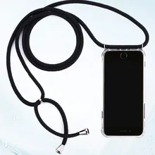 Модный ремешок через плечо, мягкий ТПУ чехол для huawei P30 P20 Lite mate 30 20 Pro Nova 3 3i 4 5, противоударный Прозрачный чехол для телефона