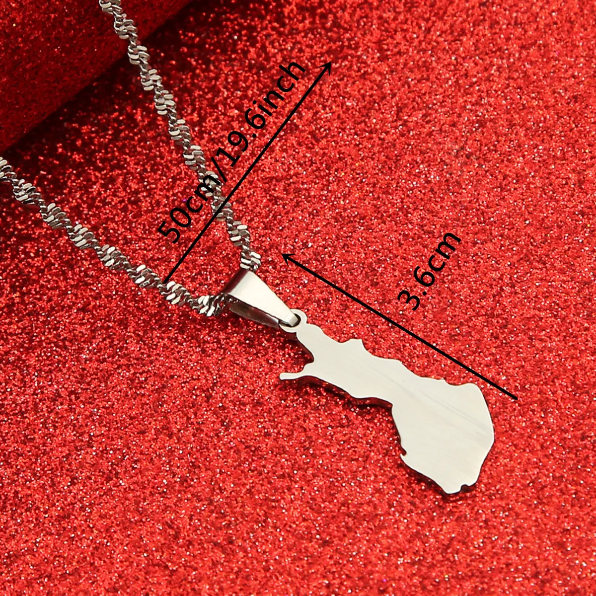 Suomen Tasavalta Map Pendant Necklaces for Women Suomi Finland Maps Chain Jewelry 2