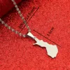 Suomen Tasavalta Map Pendant Necklaces for Women Suomi Finland Maps Chain Jewelry 2