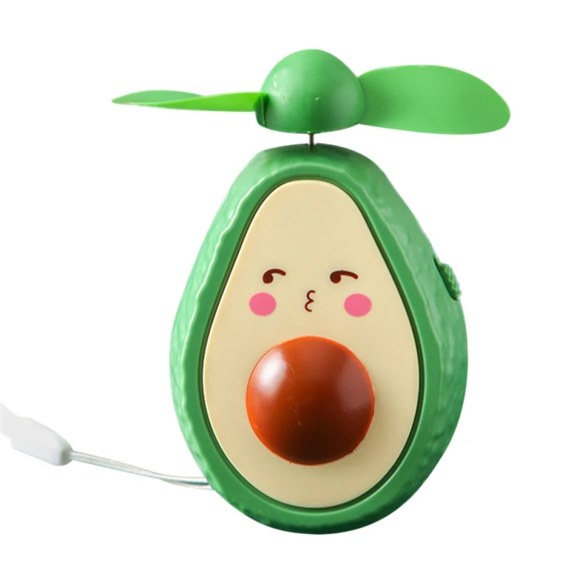 

1Pc Smiling USB Powered Desk Fan Battery Fan Desktop Fan For Dormitories Home Office Fan Mini Fan (Green)