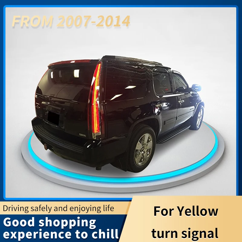 A Pair Car Styling For CHEVROLET TAHOE SUBURBAN &ampGMC Yukon Taillight (Yellow Turn Signal) 2007-2014 LED Dynamic Signal | Автомобили и