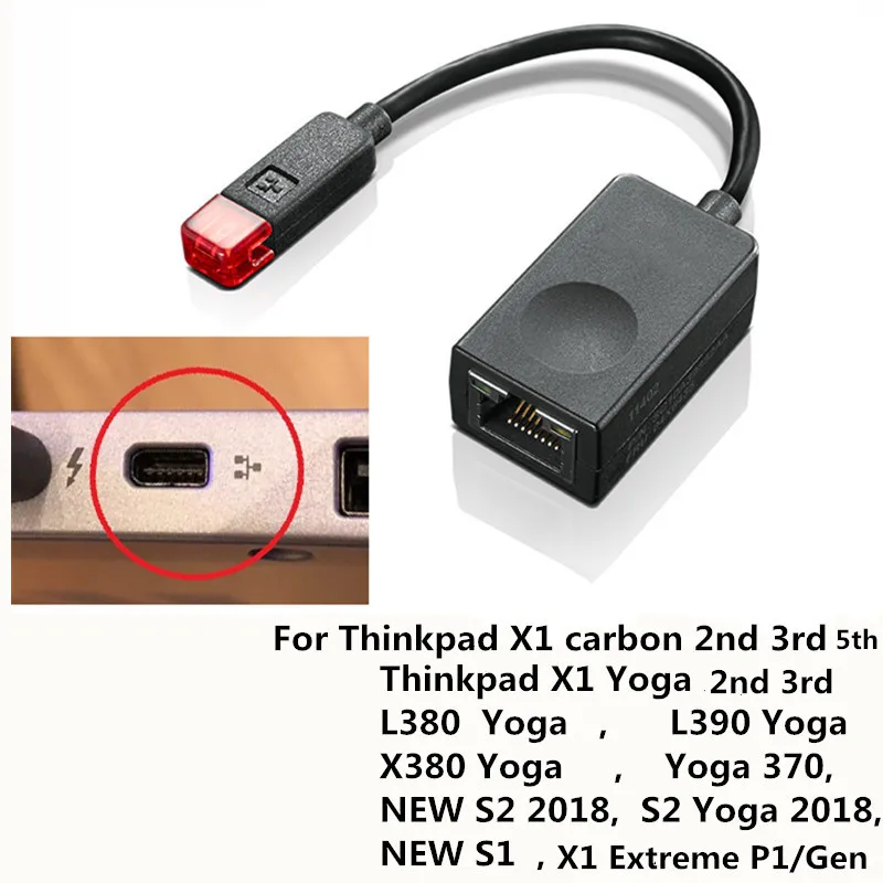 Удлинительный Кабель-адаптер 4X90F84315/04X6435 для Lenovo ThinkPad X1 Carbon Ethernet | Компьютеры и