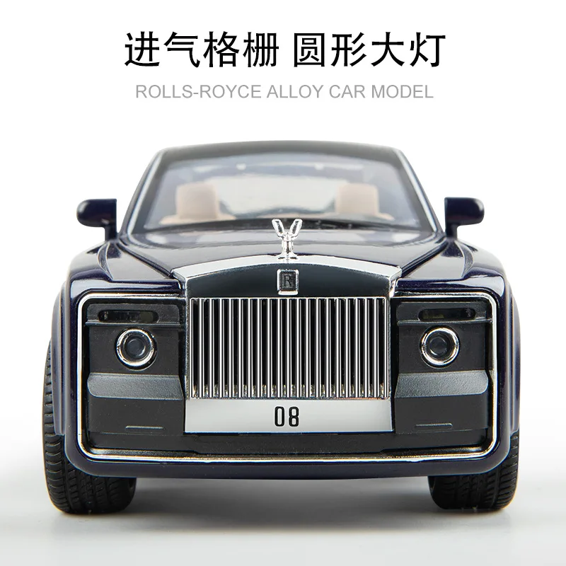 1:24 Diecast Metal Model Car Toy Wheels Alloy Vehicle Rolls Royce Sound And Light Pull Back Car Boy Kid Toys Christmas Gift 1:24 Diecast Metal Model Car Toy Wheels Alloy Vehicle Rolls Royce Sound And Light Pull Back Car Boy Kid Toys Christmas Gift