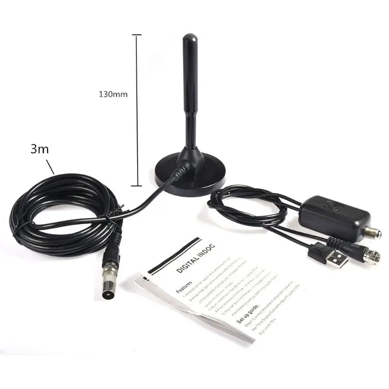 

1Set Mini DVB-T/T2 Indoor Digital TV Antenna Signal Receiver Amplifier Aerial