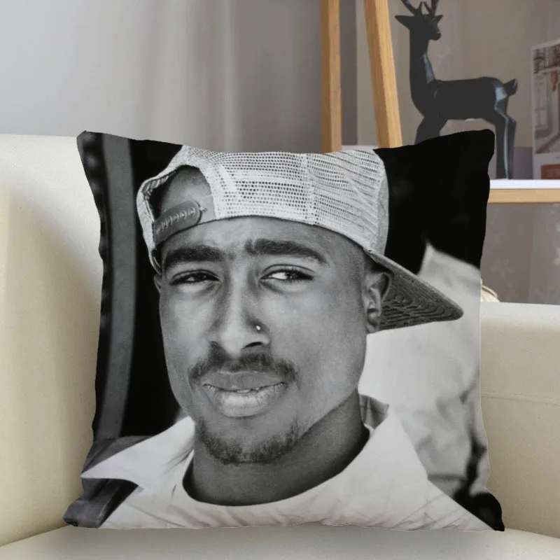 Musife New Custom 2Pac Tupac Pillowcase Sofa Decorative Cushion