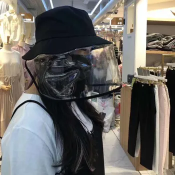 

in stock Dust Mask Anti-spitting Protective Hat Cover Outdoor Fisherman Hat Adjustable Size best gift for a friend 2020