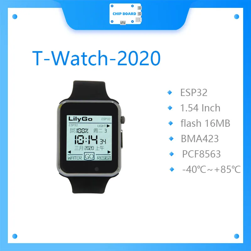 T-Watch-2020 V1 Esp32 Chip Principale Display Touch Da 1.54 Pollici Programmabile Interazione Ambientale Indossabile