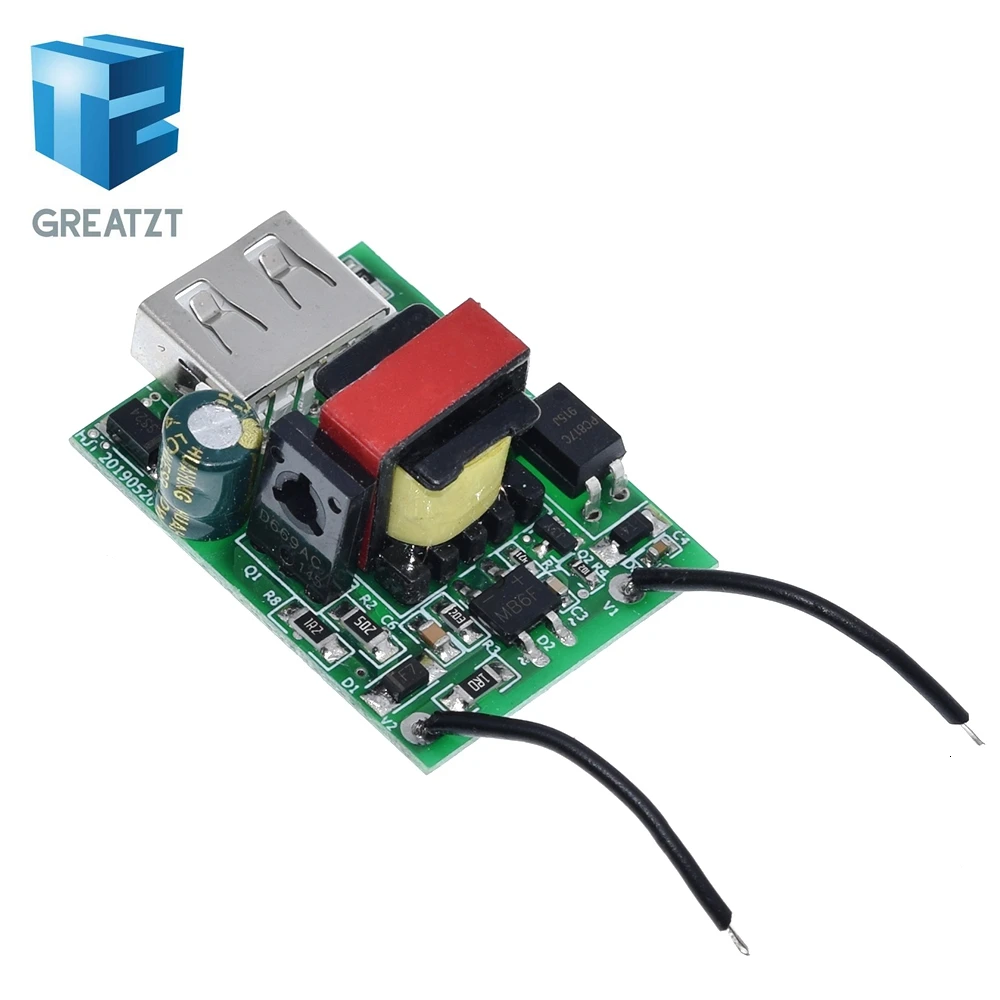 Понижающий USB-преобразователь GREATZT изолированный модуль стабилизатор 12 В 24 36 48 72
