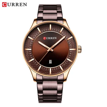 

CURREN Luxury Gold Business Quartz Watches Men Stainless Steel Strap Wristwatch Fashion Auto Date Clock Male Classic Watch